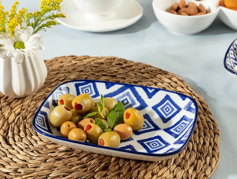 Rêve Bleu Carre Plate