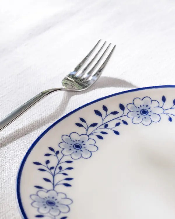 Reve Bleu Floral Cake Plate