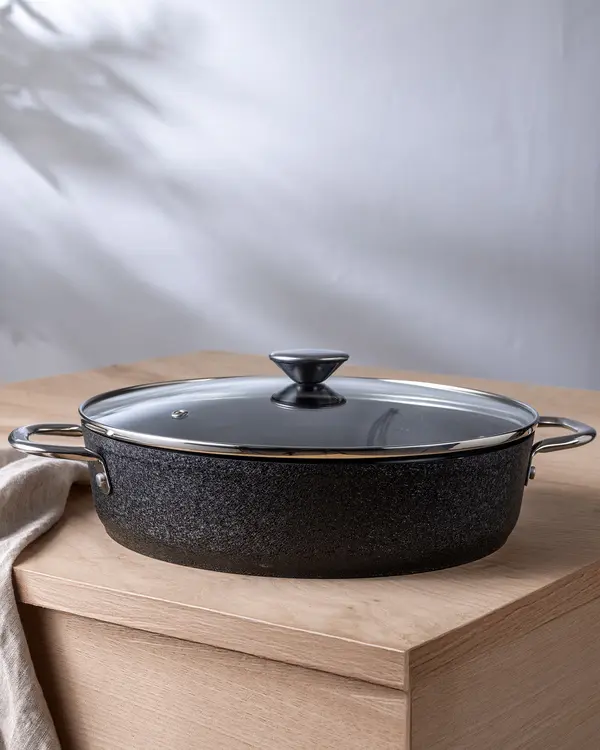 Noir Titaniumshallow Pot 28 Cm